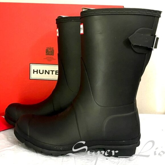 NEW Hunter Women's Original Back Adjustable Short Rain Boots - Picture 3 of 9
